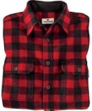 Woolrich Men's Washable Wool Buffalo Check Shirt, RED/BLACK (Red), Size XL
