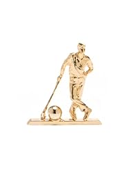 Classical Gold Brooch - Golf Player Snapshot