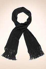 Cashmilon Knitted Tassel Trim Scarf