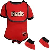 Arizona Diamondbacks Red Infant Baseball Bib & Booties Set (12 Months)