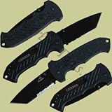 Gerber 06 F.A.S.T., Black G-10 Handle, Black Tanto, ComboEdge (Pack of 3) by 