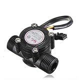 HiLetgo ホール効果流量計 制御 水流量センサ 水コントロール センサー 1-30 L/分 1.75MPa1/2 " [並行輸入品]
