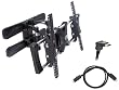 Pyle Strong Articulating Wall Mount & Cable Package for Home/Office/Schools/Public -- PSW976S 32" To 50" Flat Panel Articulating TV Wall Mount + PHDMRT6 6Ft. Horizontal Swivel High Definition HDMI Cable With Heavy-Duty Fiber Shielding.