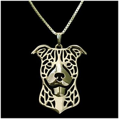 Rose Gold Pit Bull Terrier Necklace