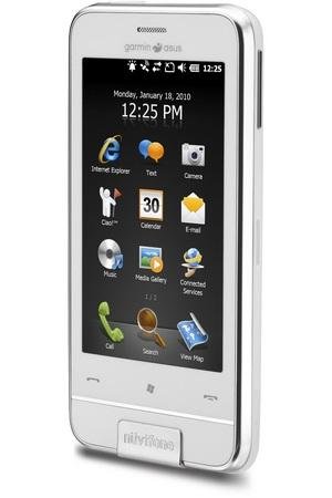 Garmin Asus M10 Unlocked Quadband GSM SmartPhone Nuvifone phone with Wifi, GPS, 5MP camera and 3G in White - International version