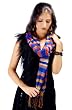 Multi Vibrant Fantastic Stripe Super Soft Viscose Pahmina Royal Blue Shawl Stole Wrap (76"x21")