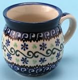 Polish Pottery 12 oz. Ladies Bubble Mug