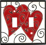 HEARTS AND SWIRLS Switchplates