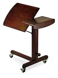 Adjustable Height Swing Top Portable Laptop Cart Desk