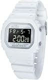 Mens White Digital Sport Watch with Stopwatch by Ollie OLK80003-A