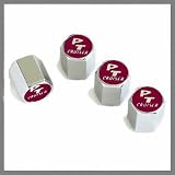 Chrysler PT Cruiser Purple Logo Chrome Tire Stem Valve Caps