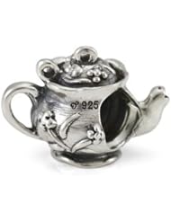 Ohm Sterling Silver Teapot Bead Charm
