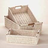 Woven Corn Husk Nesting Baskets - Sty 34622