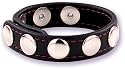Doc Johnson 3 Snap 5 Speed Leather C**k Strap, Black