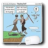 Rich Diesslins Funny Cartoon Gospel Cartoons - Spiritual Leaders - Tripping Out - Mouse Pads