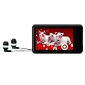 Sly 3" Wide Touch Screen Display 4GB Video MP3 Player with FM Radio & Speaker - Black (SLV324)