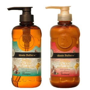 【ペアセット】アハロバター リッチモイスト ペアセット【リペアシャンプー＆リペアトリートメント 各500ml - 