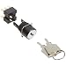 Omron A165K-T3M-2 Key Type Selector and Switch, Solder Terminal, IP65 Oil Resistant, 16mm Mounting Aperture, 3 Notches, Manual Reset Method, Left Right and Center Key Release Postion, Round,Double Pole Double Throw Contacts