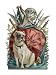 Belligerent Bulldog with an Array of Assorted Weaponry, English Bulldog Giclee Art Poster Print, 18x24