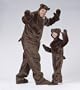 Plush Bear (Brown) Adult Halloween Costume Size Standard