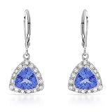 Earrings With 4.10ctw Precious Length 29mm