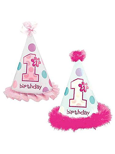1st Brithday Cone Hat Girl