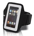 Vivanco MP SU BLG Neopren Universal Sportarmband (einstellbar bis 44,5 cm, Klettverschluss) für MP3-Player, Apple iPod touch, Classic und iPhone grau