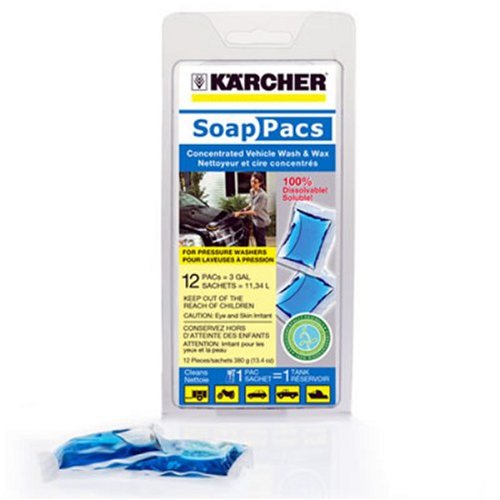 Karcher Pressure Washer Vehicle Wash and Wax Soap Pac - 12 Pack #9.558-112.0