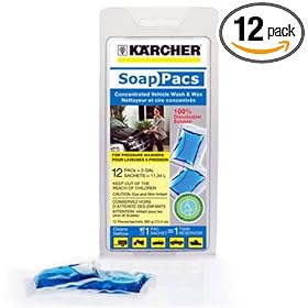 Karcher 9.558-112.0 Pressure Washer Vehicle Wash and Wax SoapPac - 12 Pack
