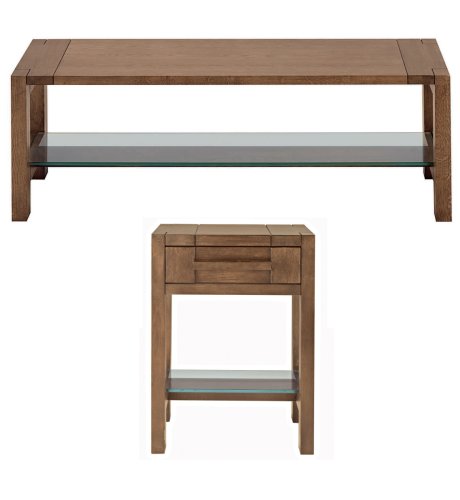 Sonoma Dark Coffee and Side Table