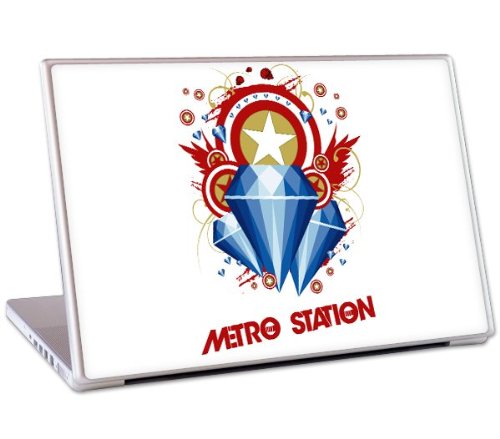  Music Skins MS-MSTA10010 13 in. Laptop For Mac & PC- Metro Station- Captain America Skin