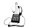 LotFancy New Headset Feature Telephone, T400 Headset Headphones Ear Phone (For Toshiba DKT-3001, DKT-3010S, DKT-3014SDL, DKT-3020S, DKT-3020SD, Strata CIX, DP5022-SD, DP5023-SD, DP5018-S, DP5000 - Series Ip Telephone) + CALLTEL CT-800 Dial Key Pad Telephone w/ Over-The-Head Headset with Redial, REDIAL , Volume Control ... for Call Centers, SOHO, Home Office ...