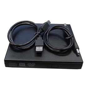 AGPtek USB2.0 External 8x DVD+ -RW DL Slim Burner Drive Read write CD DVD Drive for ASUS... by AGPtek