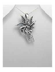 Fairy Pendant Necklace In 92.5 Sterling Silver