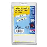 AVE05211 - Self-Adhesive File Folder Typewriter Labels