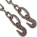 Peerless 8610219 Grade 43 Carbon Steel High Test Tiedown Coil Chain Assembly, Self Colored, 20' Length, 2600 lbs Load Capacity