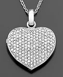 Sterling Silver Diamond Heart Locket (2 ct. t.w.)