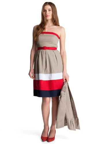 ESPRIT Collection Damen Kleid (knielang), C23122, Gr. 40 (L), Mehrfarbig (multicolour 952) Preisvergleich