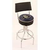 Colorado Golden Buffaloes 30 Tulip base Swivel Bar Stool with 4 Thick Seat