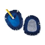 Dust Mop, With Yellow Handle, White Mop Head