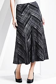 Cut About Stripe Panelled Skirt