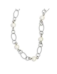 Sterling Silver Freshwater Cultured Pearl Necklace