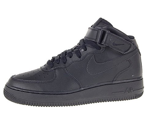 Nike Air Force 1 Mid (GS) Basketball Shoes Black product image