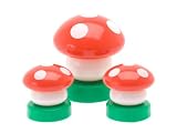 Present Time J.I.P Mushroom Lamp Set of 3, Plastic