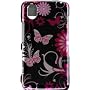 SnapOn Protector Case Phone Cover for LG KP500 - Pink Butterfly