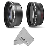 Clearance Sale on Essential Kit for CANON Rebel (T3i T3 T2 T2i T1i XT XTi XSi XS), CANON EOS (1100D 600D 550D 500D 450D 400D 350D 300D 60D 7D) – Includes: 2.0X Telephoto and 0.43X Super Wide Angle (with Macro) High Definition Lenses + MagicFiber Microfiber Lens Cleaning Cloth