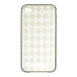 Premium TPU Flexi Argyle Gel Skin for Apple iPhone4, 4th Generation, 4th Gen Flexible See Thru Skin, Smoke Checkers Plaid Print