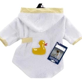Small Dog Bath Robe Clothes for Dogs 8 - 16 Lbs.