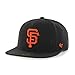MLB San Francisco Giants Sure Shot Captain Wool Adjustable Hat, One Size, Black