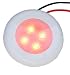 Aqua Signal 4-LED Accent and Courtesy Light with Interchangeable Covers, Red